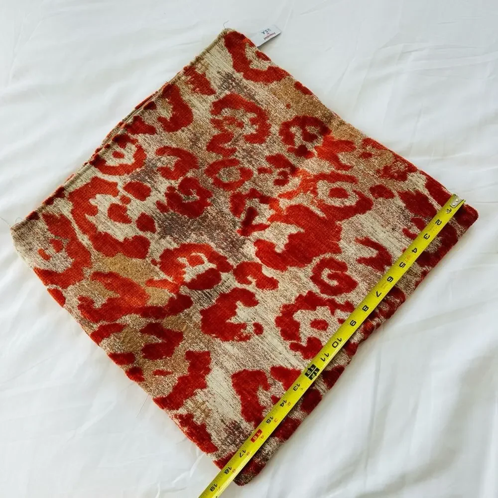 NEWPORT HOME Rust Red Burnt Orange Tan Textured Pillow Case Sham 18